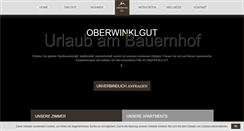 Desktop Screenshot of oberwinklgut.at